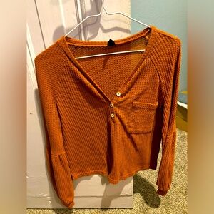 SHEIN Orange size small top